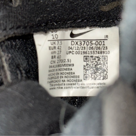 Nike Women's Size 10 Black White Air Max Interlock Light Sneakers DX3705-001 - Picture 10 of 10